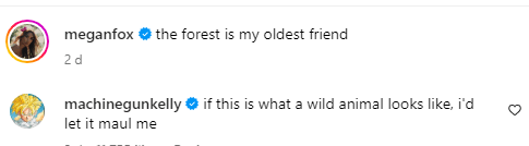 Taking to Twitter, Megan's rapper fiancé responded: 'If this is what a wild animal looks like, I’d let it maul me.'