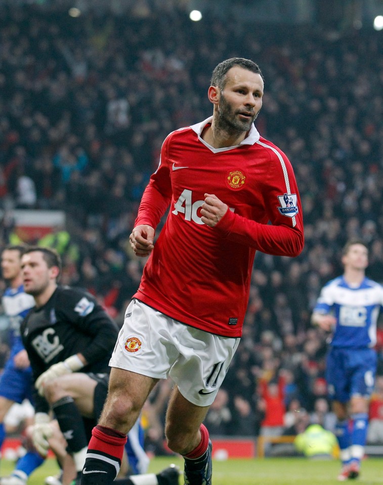 Ryan Giggs made 672 appearances for Manchester United between 1990 and 2014