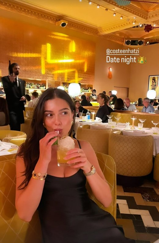 The pair recently enjoyed a date night at The Ivy