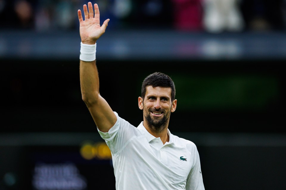 Novak Djokovic beat Jannik Sinner in the first semi-final of the day