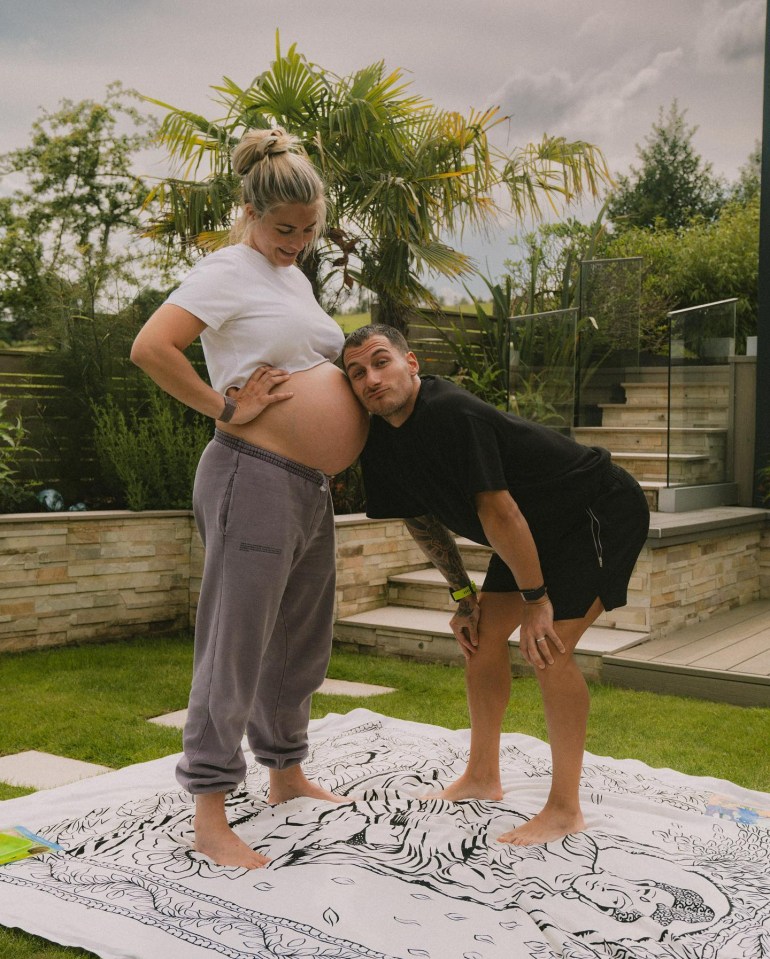 The couple have been excited about welcoming their son into the world