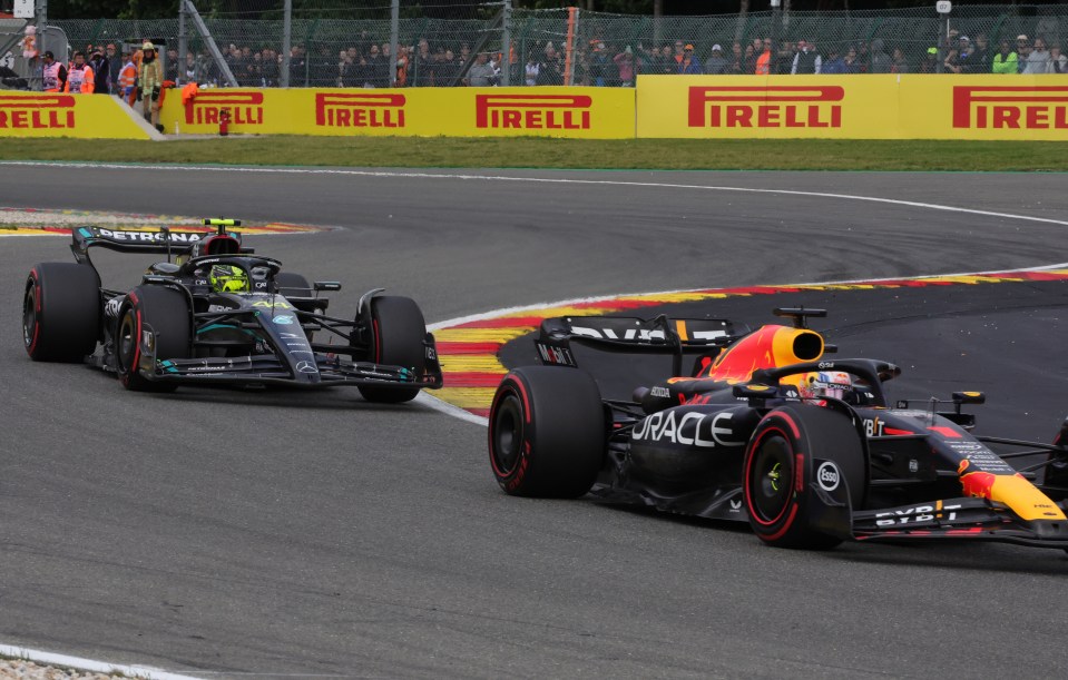 Verstappen passed Hamilton on lap six