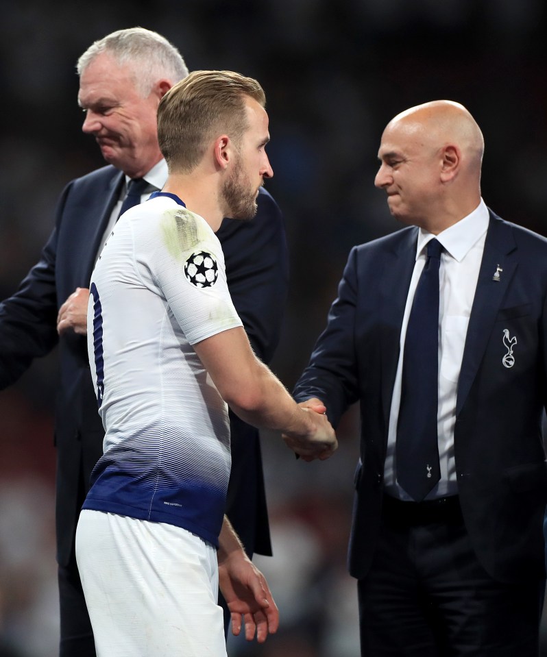 Spurs chairman Daniel levy is playing hardball and hopes to convince the striker to stay