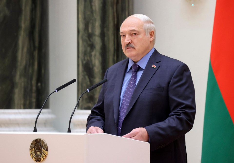 The moment puppet ruler Alexander Lukashenko announced the Wagner boss had arrived in Belarus