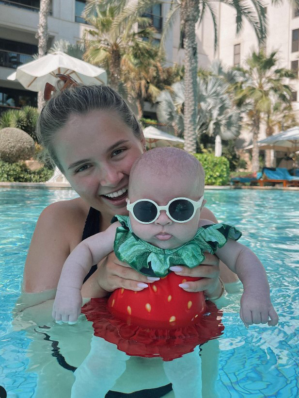 Bambi was also seen wearing a £49 swimsuit