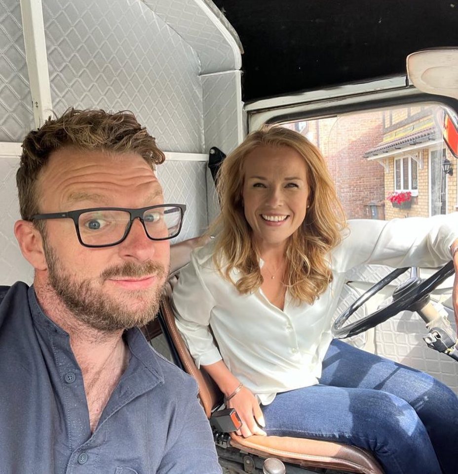Christina snapped with new co-star JJ Chalmers