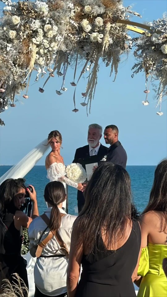 Ashley Cole has married Italian model Sharon Canu in Italy