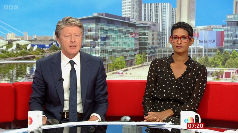 She took to the air alongside her long-running co-host Charlie Stayt