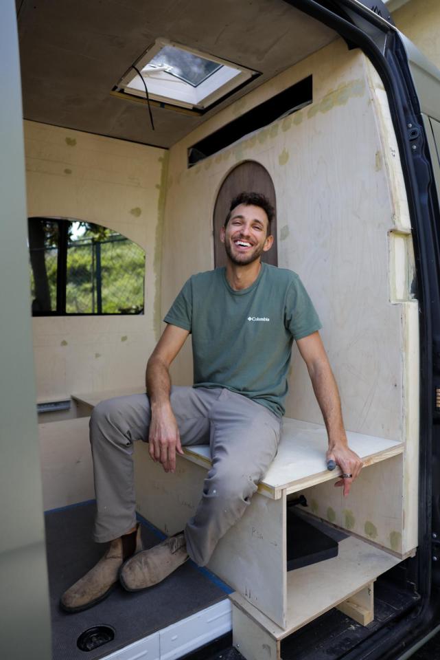 Edden Ram says he worked 18 hours a day on the van