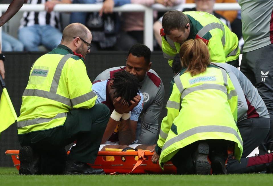 Mings was left with his head in his hands on the turf