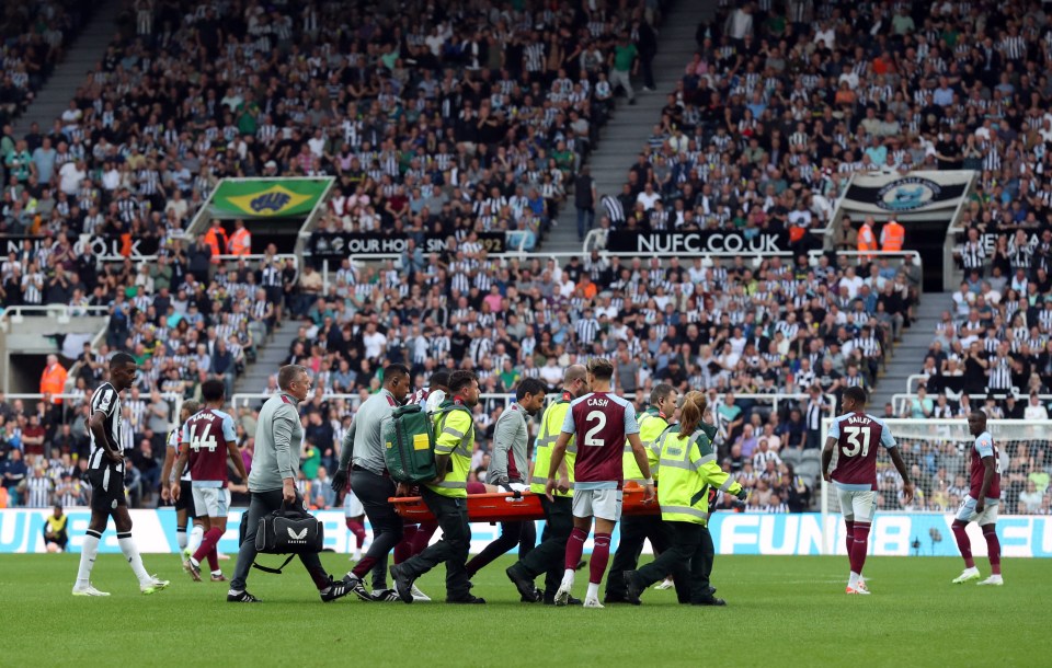 Both sets of fans clapped Mings off the field