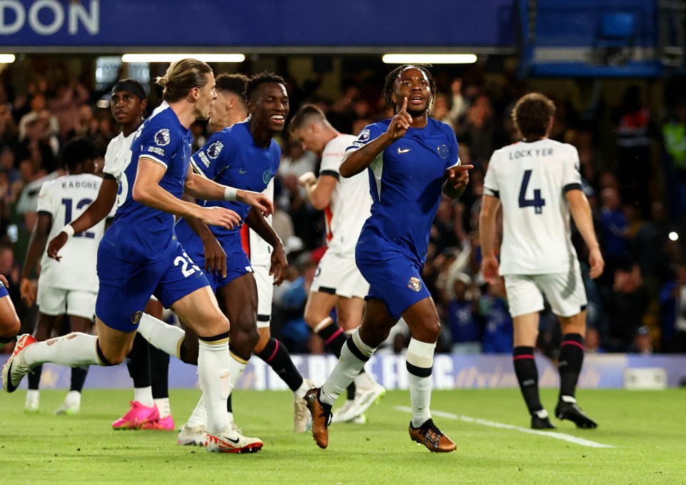 Raheem Sterling scored twice and assisted another in Chelsea's 3-0 win over Luton