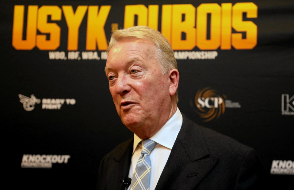 Frank Warren raged at the decision that saw Daniel Dubois' punch be deemed a low blow