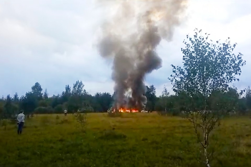 Prigozhin was confirmed dead after his private jet crashed