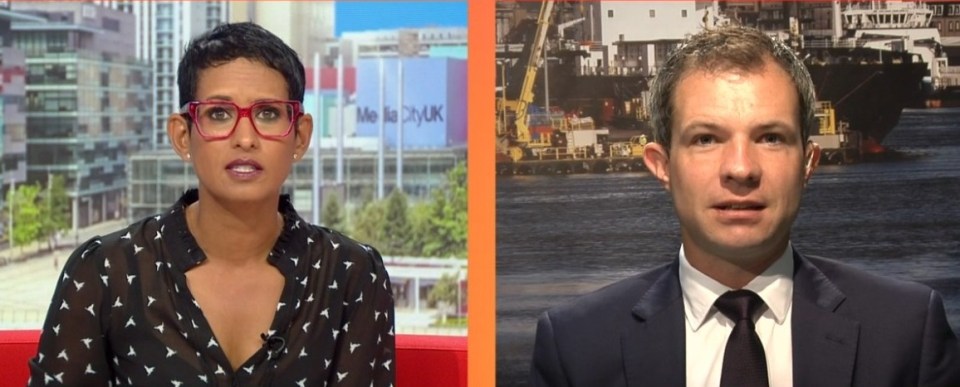 Viewers were left divided over Naga Munchetty's interview with MP Andrew Bowie