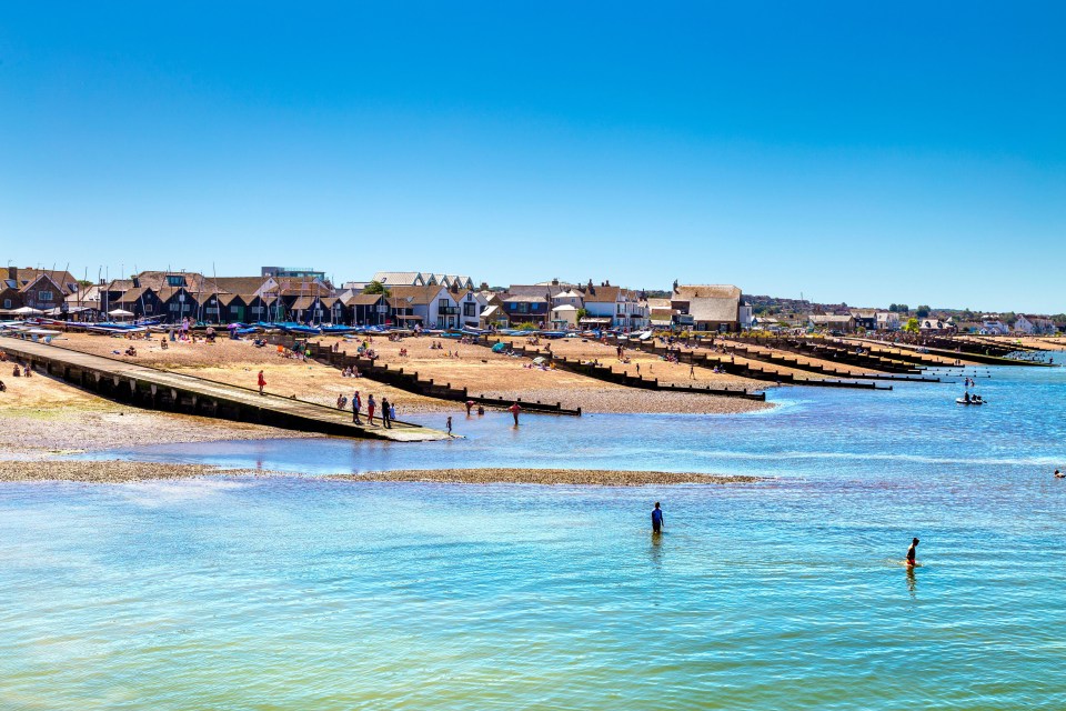 The beach is also very popular for its warm waters in the summer