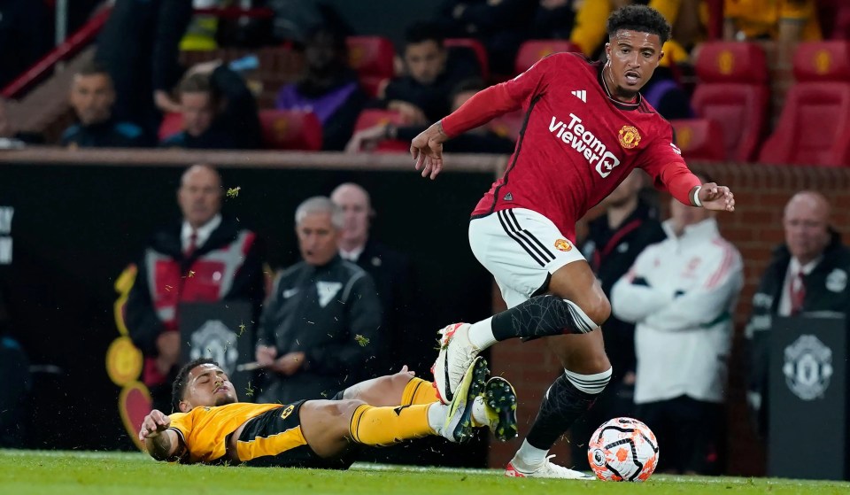 Jadon Sancho impressed off the bench for Manchester United against Wolves