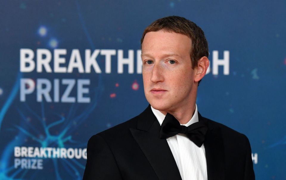 Facebook CEO Mark Zuckerberg arrives for the 8th annual Breakthrough Prize awards ceremony at NASA Ames Research Center in Mountain View, California on November 3, 2019. (Photo by JOSH EDELSON / AFP) (Photo by JOSH EDELSON/AFP via Getty Images)