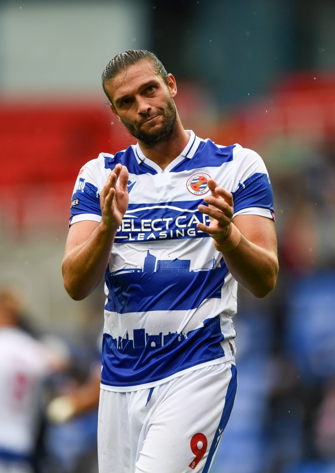 Andy Carroll of Reading applauds the home supporters after the defeat to Peterborough United at the Sky Bet League 1 match at the Select Car Leasing Stadium, Reading Picture by Graeme Wilcockson/Focus Images Ltd 07940465341 05/08/2023