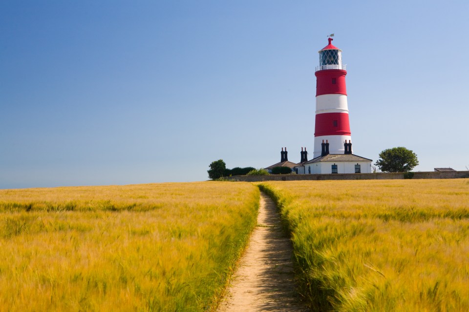 The picturesque village of Happisburgh sits on the Norfolk Coast in England