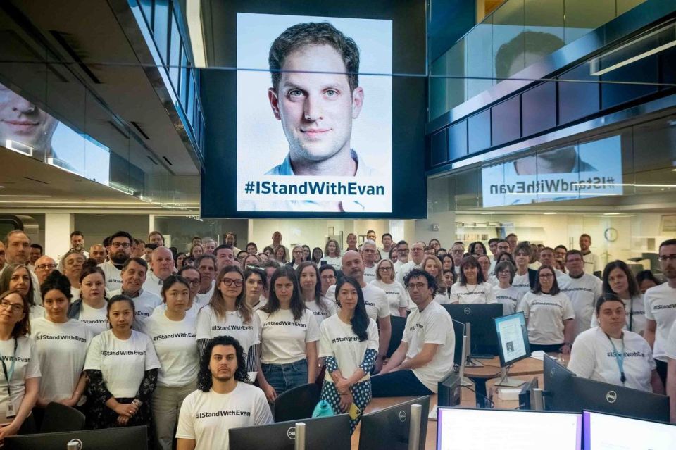 Newsrooms across the world shared their support after the reporter spent 100 days behind bars
