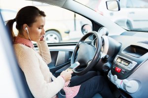  You could face a fine if police deem you are driving in an unsafe manor while wearing headphones