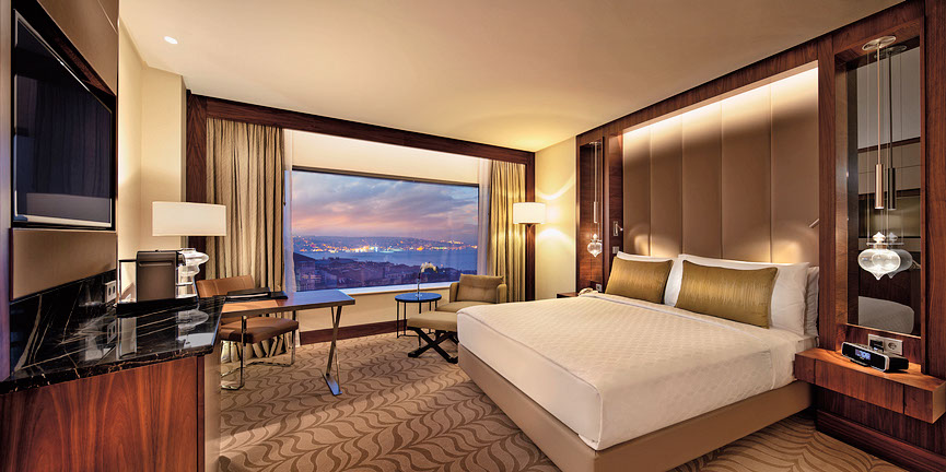 Double rooms at The Conrad start from £150