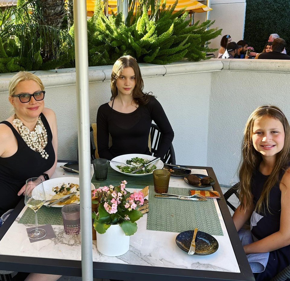 She celebrated her birthday with her daughter and new man