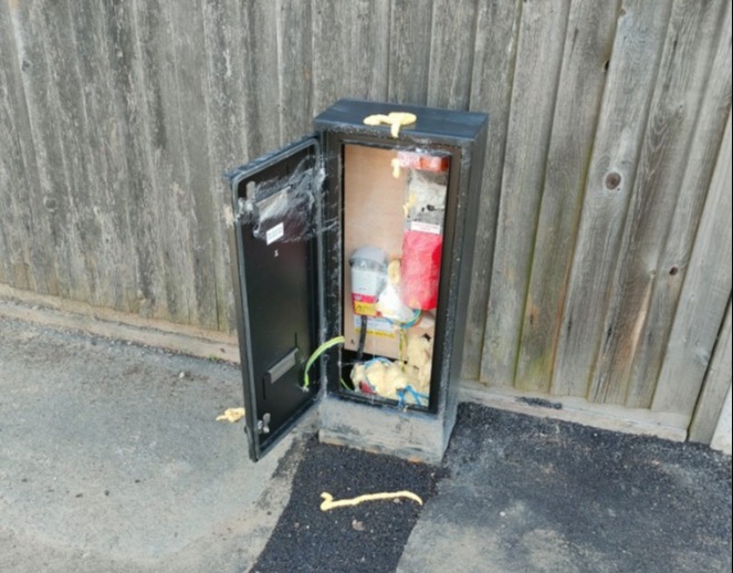 Protesters have been vandalising cameras across the city