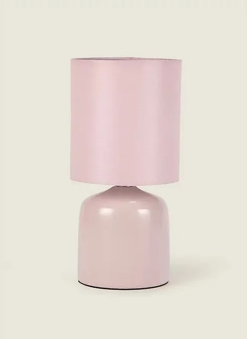 Pink table lamp, £5.50, at George at Asda