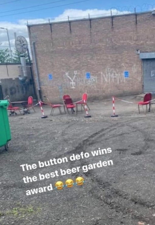 The beer garden