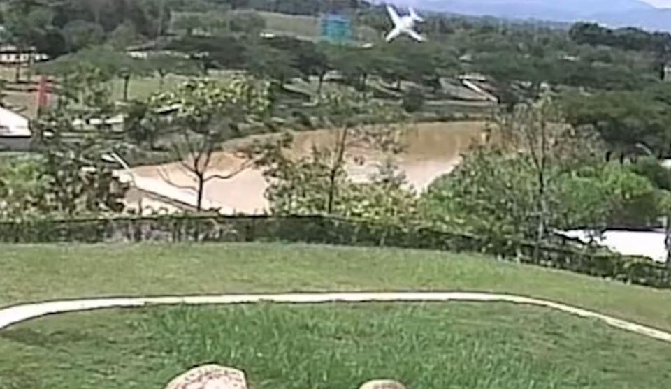 The jet nosedived into a highway in Malaysia