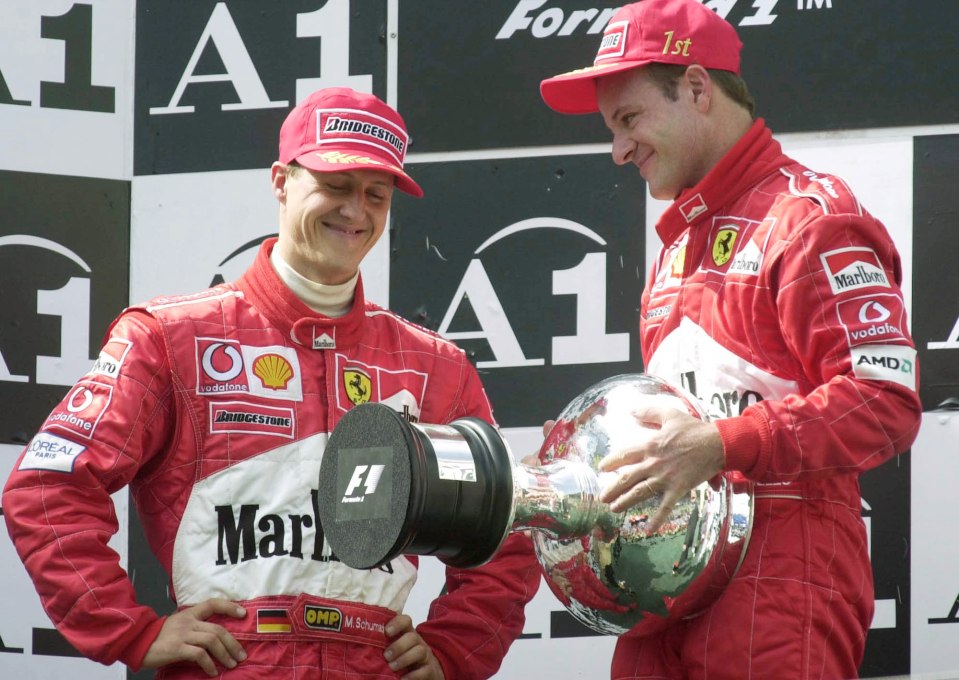 Barichello admitted that Schumacher was a better driver than him