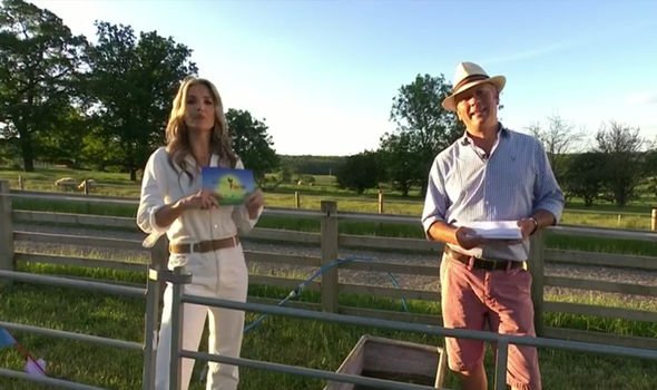 The pair work together on Channel 5 series This Week on the Farm