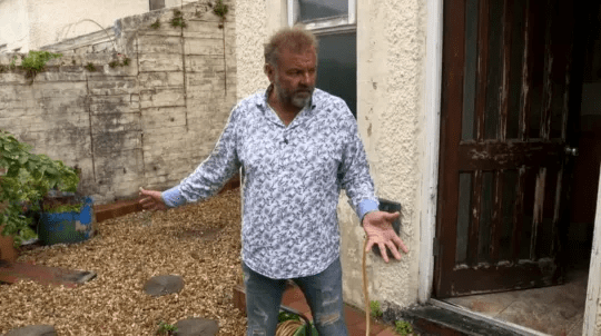 He visited a three-bedroom semi detached house just outside Swansea