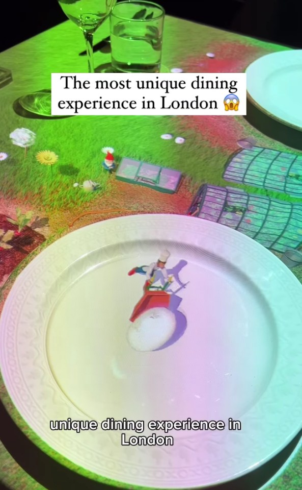 A hologram of a tiny chef will be shown on guest's plates as their food is prepared