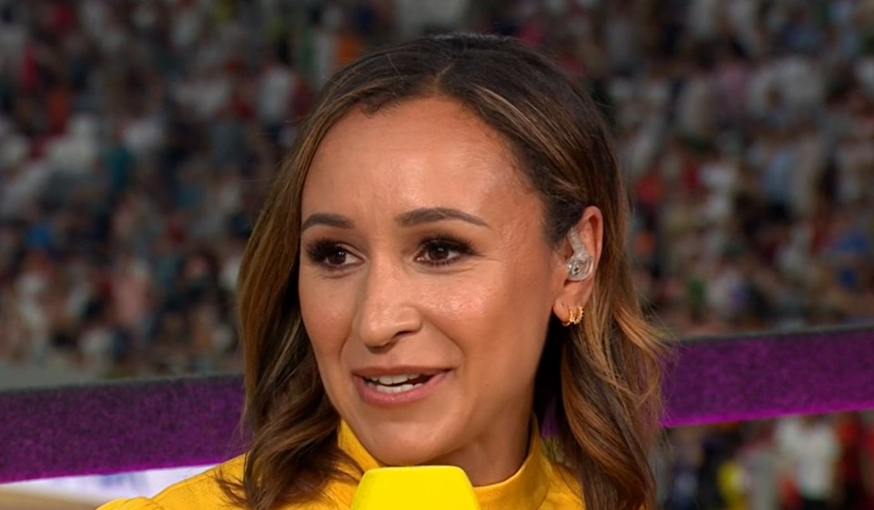 Jessica Ennis-Hill lit up the BBC studio when she appeared on the channel's coverage at the World Athletics Championships