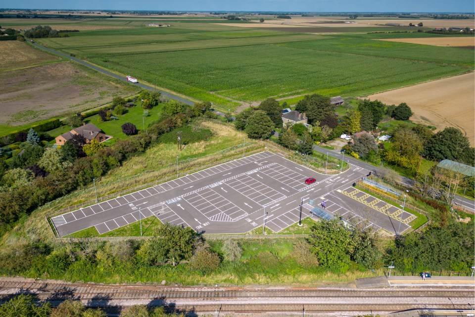 The car park has enough room for 112 cars