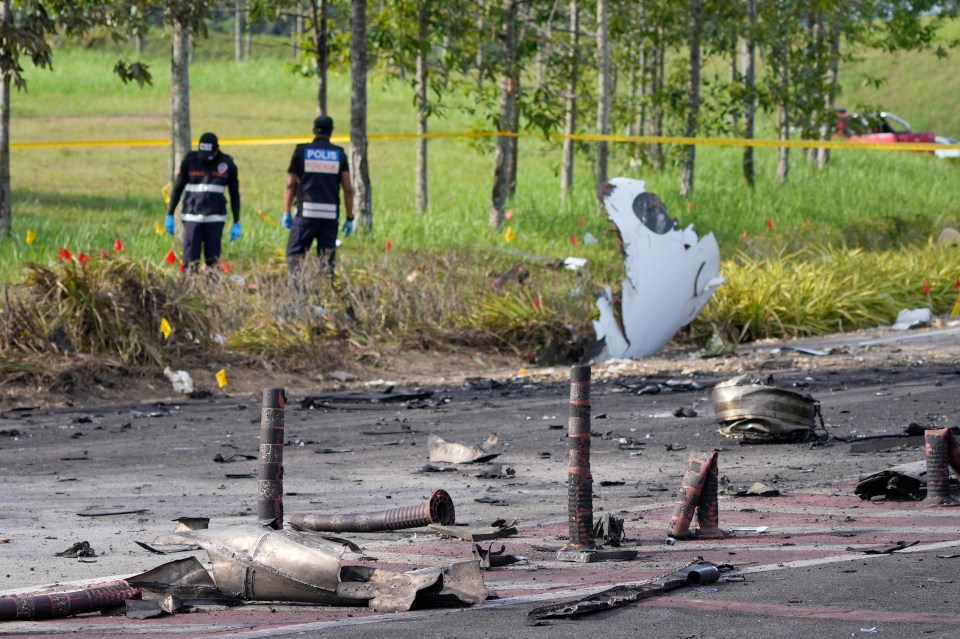 Debris has been left strewn across the highway