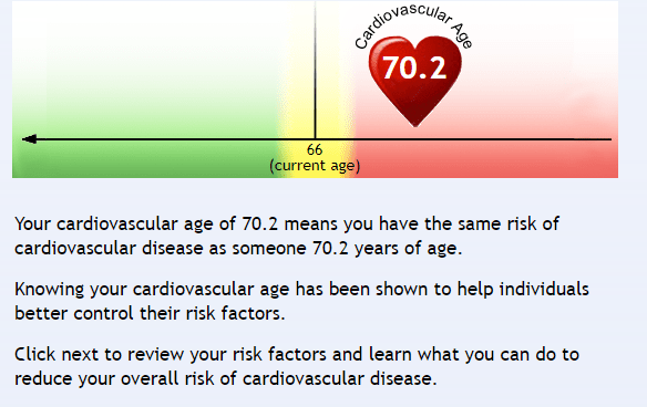 First you'll get your heart health age