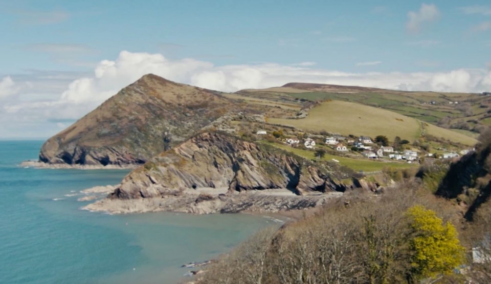 The home overlooks Combe Martin Bay