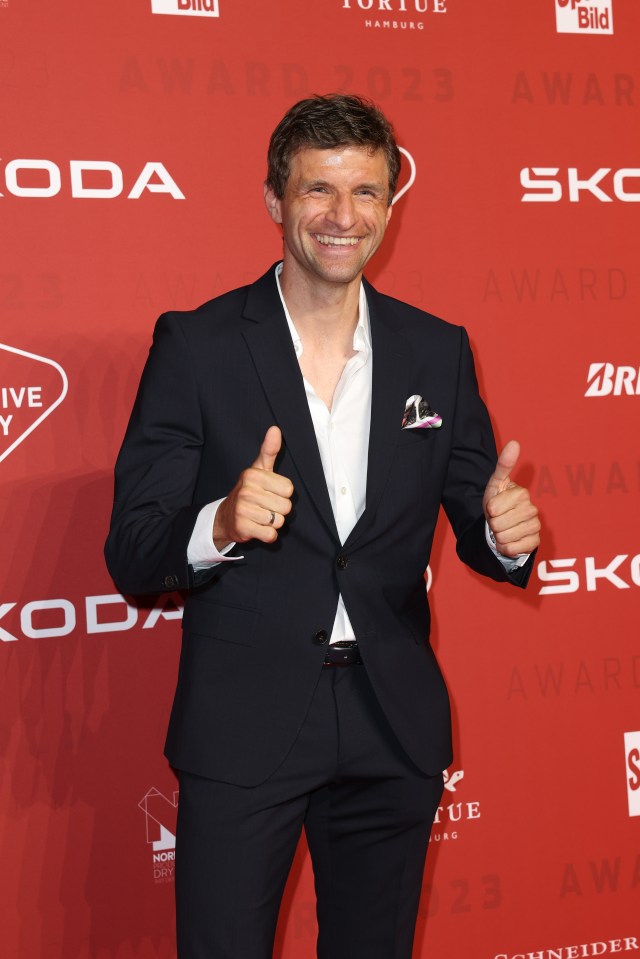 Bayern Munich star Thomas Muller was also in attendance