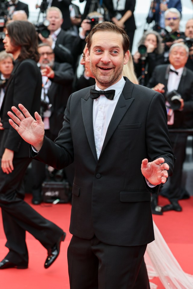 Actor Tobey Maguire also joined the group in Ibiza