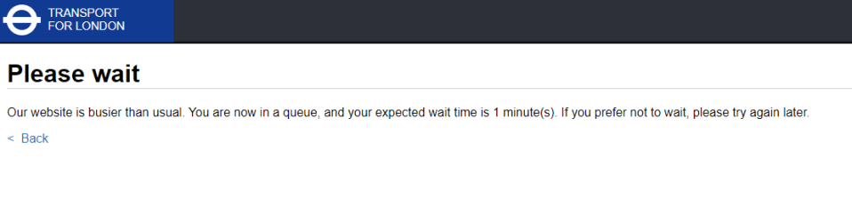 The website has repeatedly stated it is busier than usual today