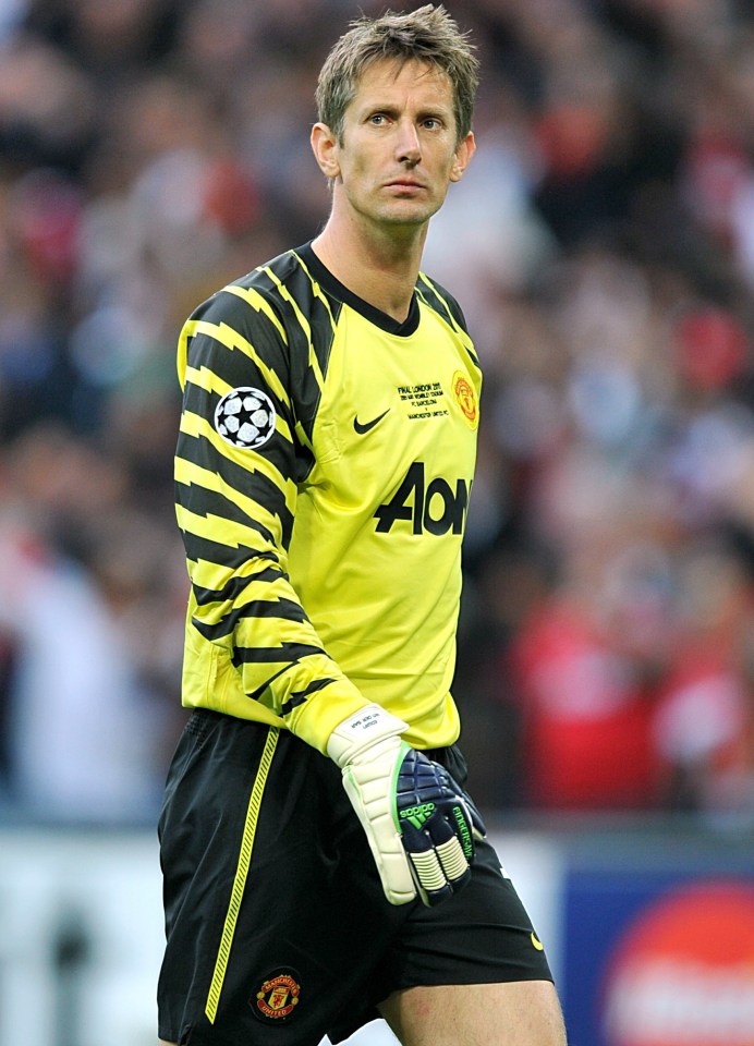Edwin Van der Sar was a no-brainer as Berbatov's keeper