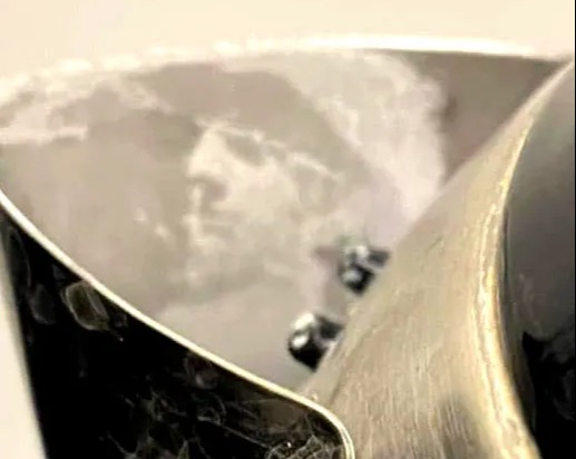 Charlotte Osgood claimed to have spotted the famous rocker in the limescale of her kettle