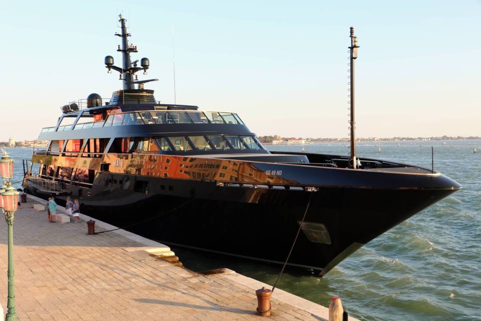 Fashion designer Giorgio Armani designed the interior of his yacht