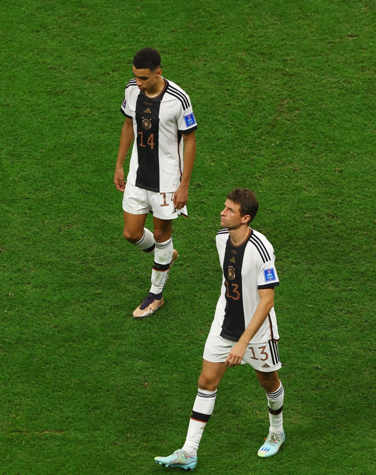 The striker has been impressed by both Jamal Musiala and Thomas Muller