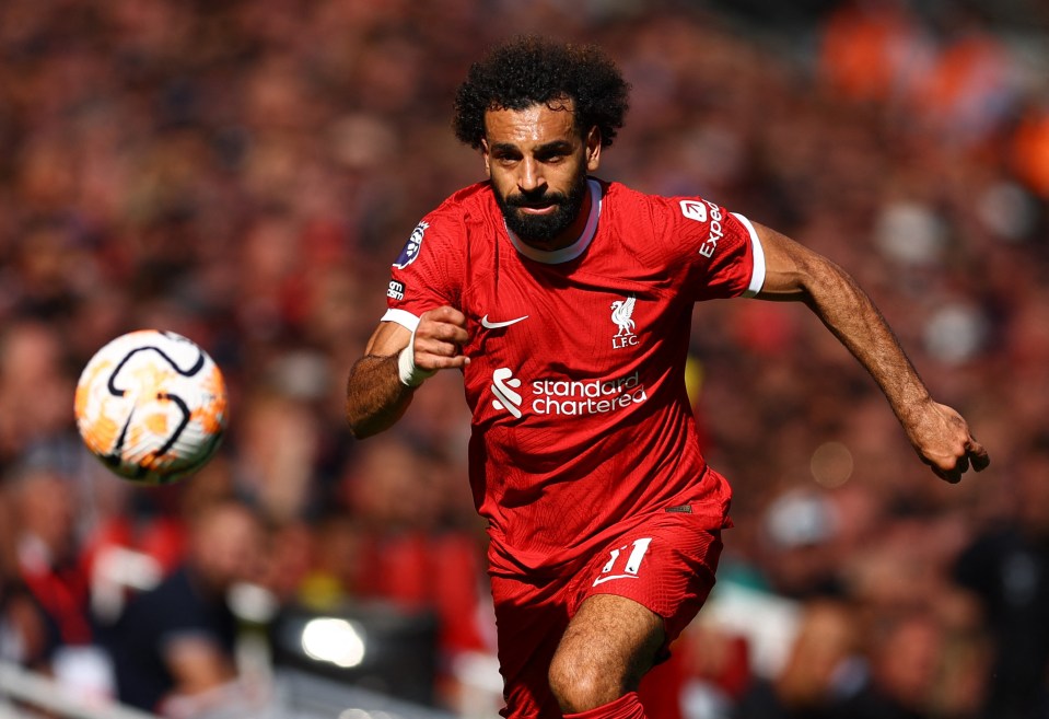 Mo Salah showed no signs of the transfer speculation affecting him