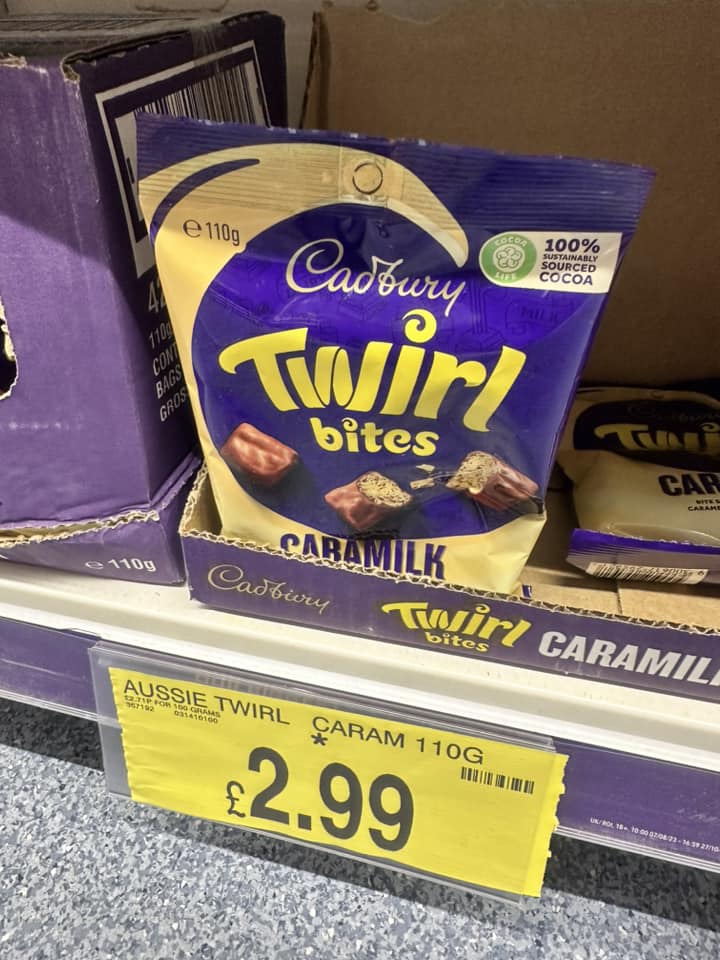 The bag size is smaller than usual